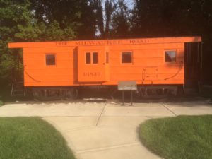 RR caboose at Itasca IL park district