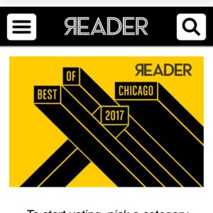 Best of 2017 Chicago Reader Logo